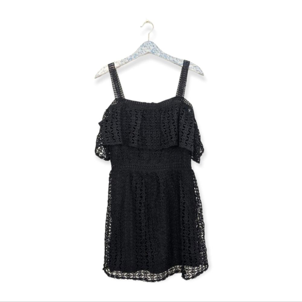 Jack by BB Dakota Black Aitana Lace Off Shoulder Dress - Picture 2 of 8